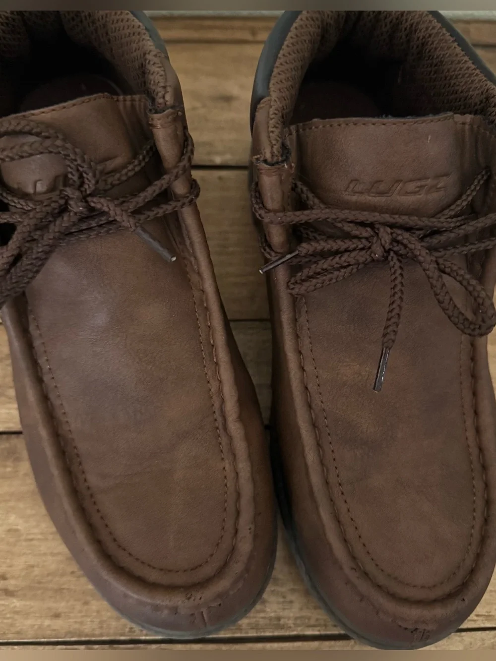 Lugz Brown Moc Toe Chukka Boots Men’s Size 7.5